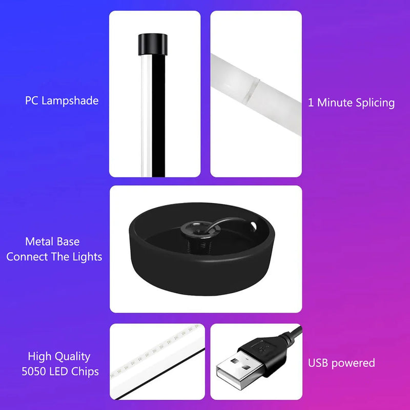 Smart LED Floor Lamp RGB Remote & APP Control Music Sync Corner Lighting Timer Modern Mood Standing Lamp for Living Room Gaming
