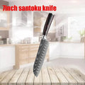 1-6 Pcs Set Kitchen Knives Set Stainless Steel 7CR17 440C Laser Damascus Japanese Santoku Cleaver Slicing Utility Chef Knife