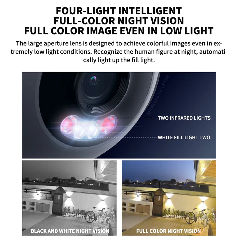 NEW Xiaomi Outdoor Camera CW500 Security Protection WiFi 6 CCTV 3K Ultra HD Resolution Full-Color Night Vision IP66 Smart Home